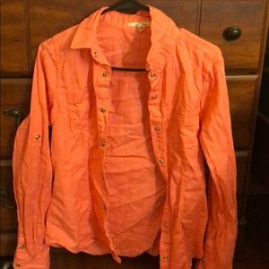 Peach colored shirt
